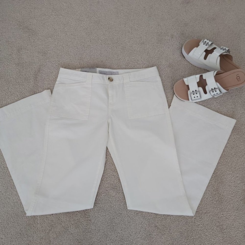 Low Rise White Jeans